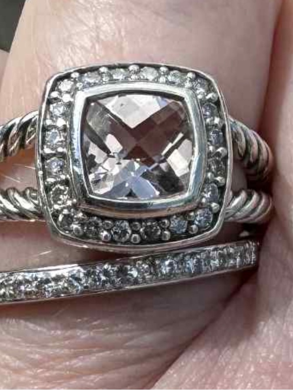 David Yurman Petite Albion® Ring With Pavé Diamonds